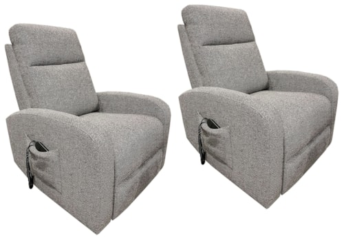 Casual Power Lift Recliner with Side Pocket (Set of 2)