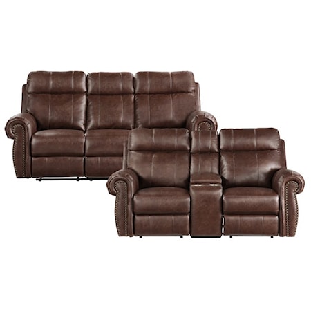 2-Piece Power Reclining Living Room Set