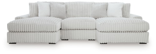 3-piece Sectional With Double Chaise