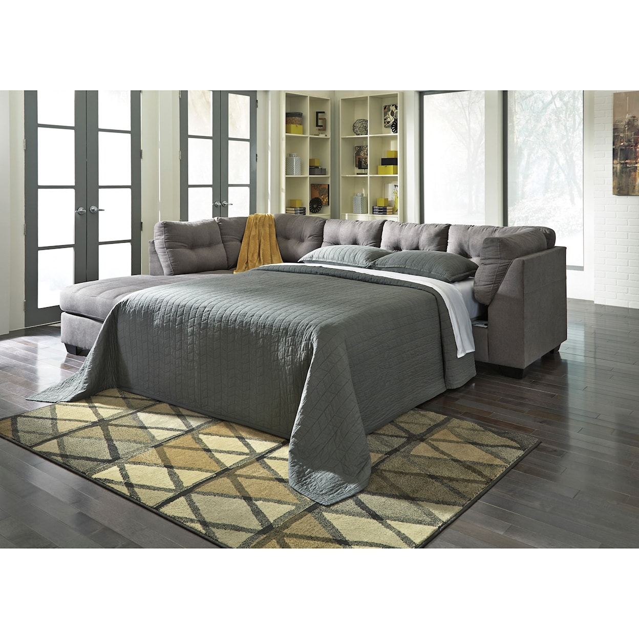 Benchcraft by Ashley Maier 2-Piece Sleeper Sectional with Chaise