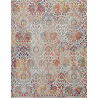 8'10" x 11'10" Ivory/Orange Rectangle Rug