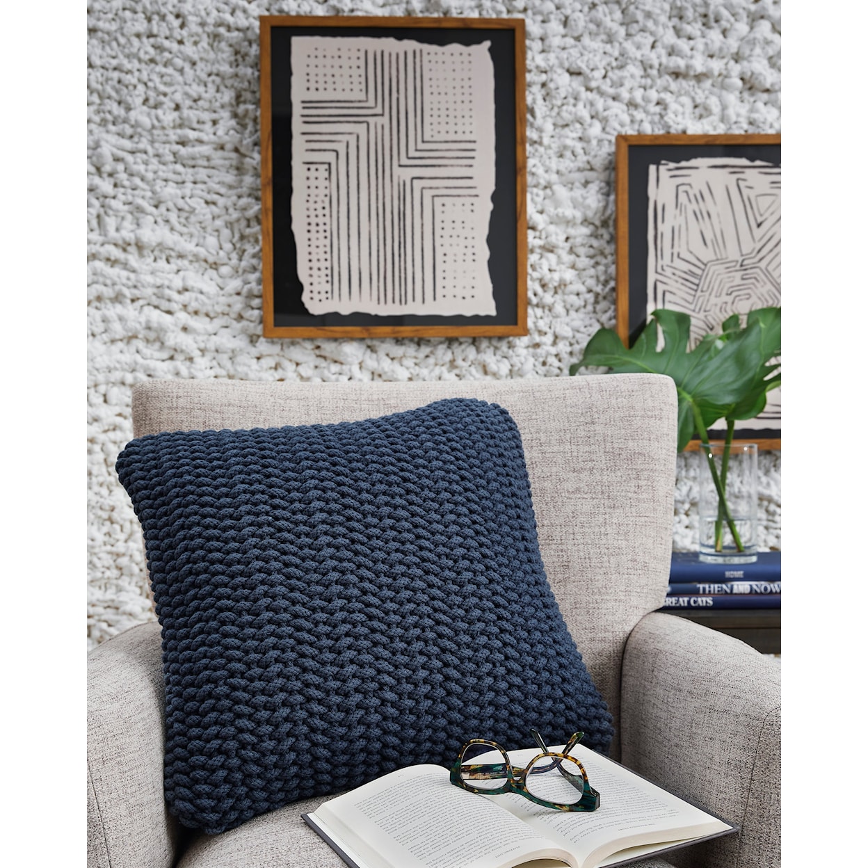 Ashley Furniture Signature Design Renemore Renemore Blue Pillow