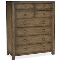 Transitional Bedroom Chest with Self-Closing Drawers