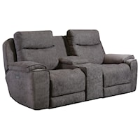 Power Reclining Loveseat w/ Console, Hidden Cupholders, & Wireless Charging