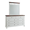 Progressive Furniture Granada Dresser and Mirror Set