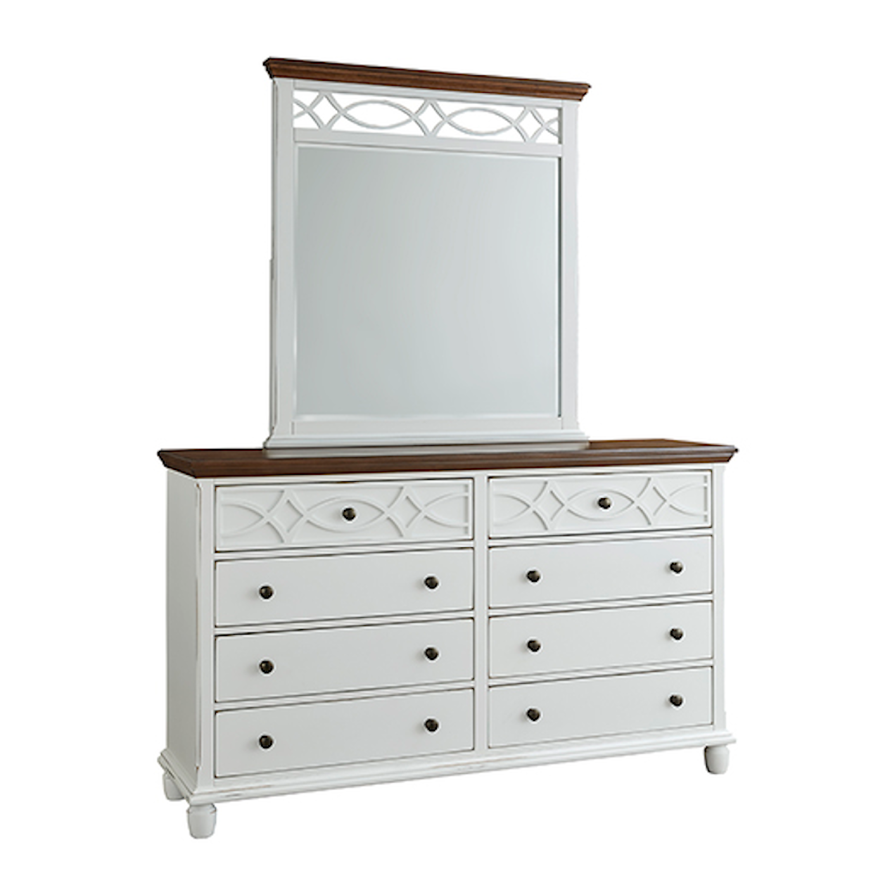 Progressive Furniture Granada Dresser and Mirror Set
