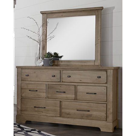 7-Drawer Dresser & Mirror Set