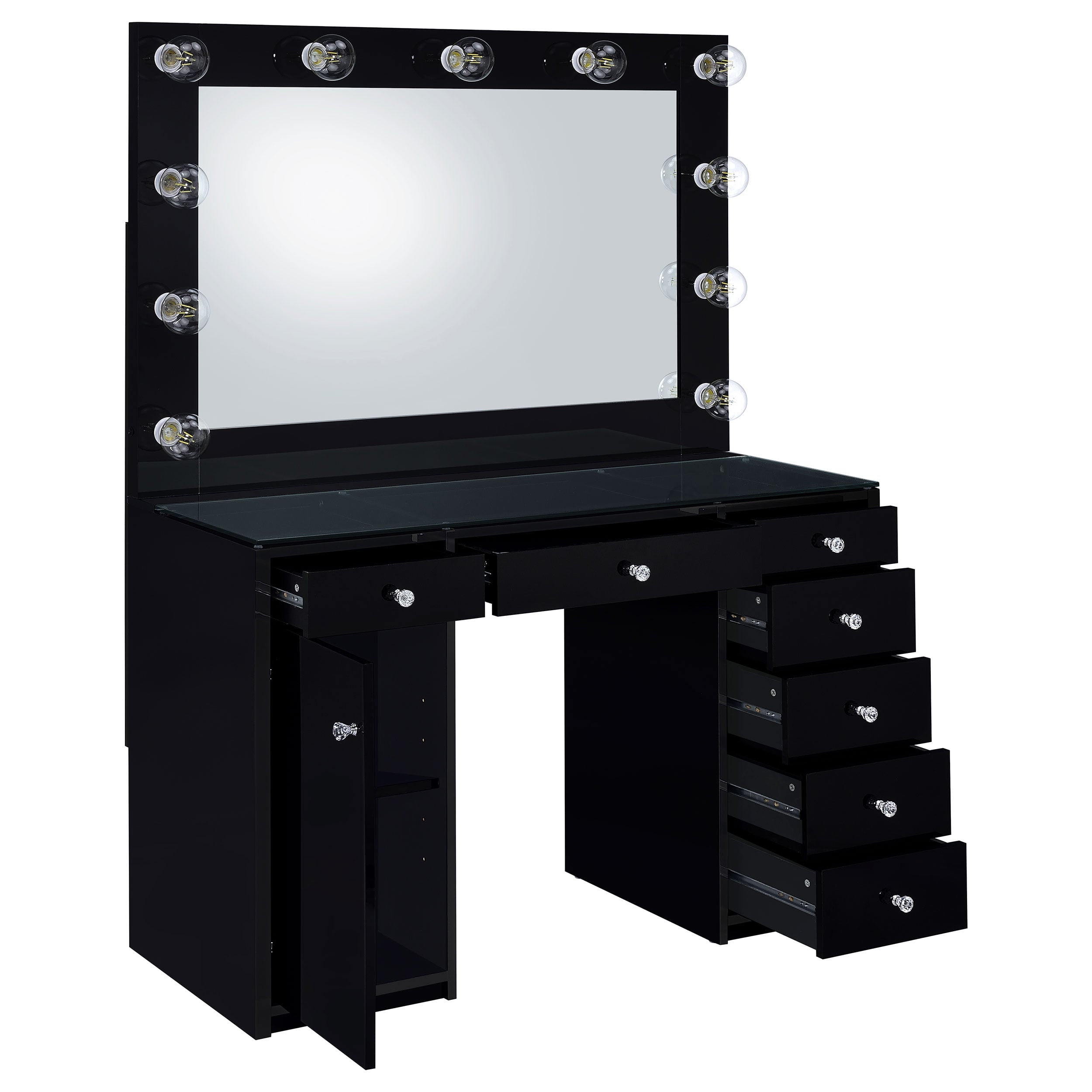 Acena 7-Drawer Vanity Set w/ Lighting