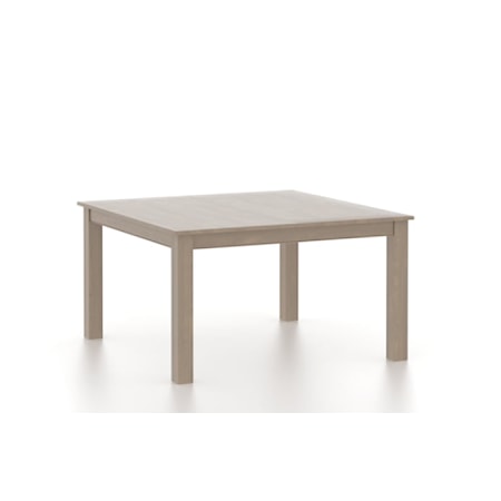 Square wood table