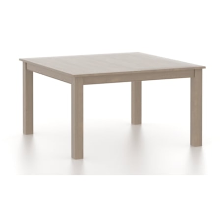 Square wood table