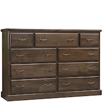 Transitional 9-Drawer Dresser