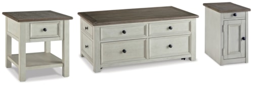 Coffee Table With End Table And Chairside End Table