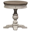 Libby Haven Round Pedestal Chairside Table