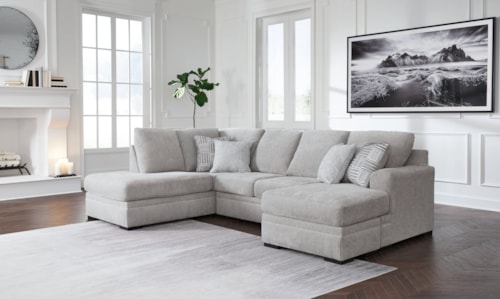 2-Piece Sectional With Chaise in Performance Fabric