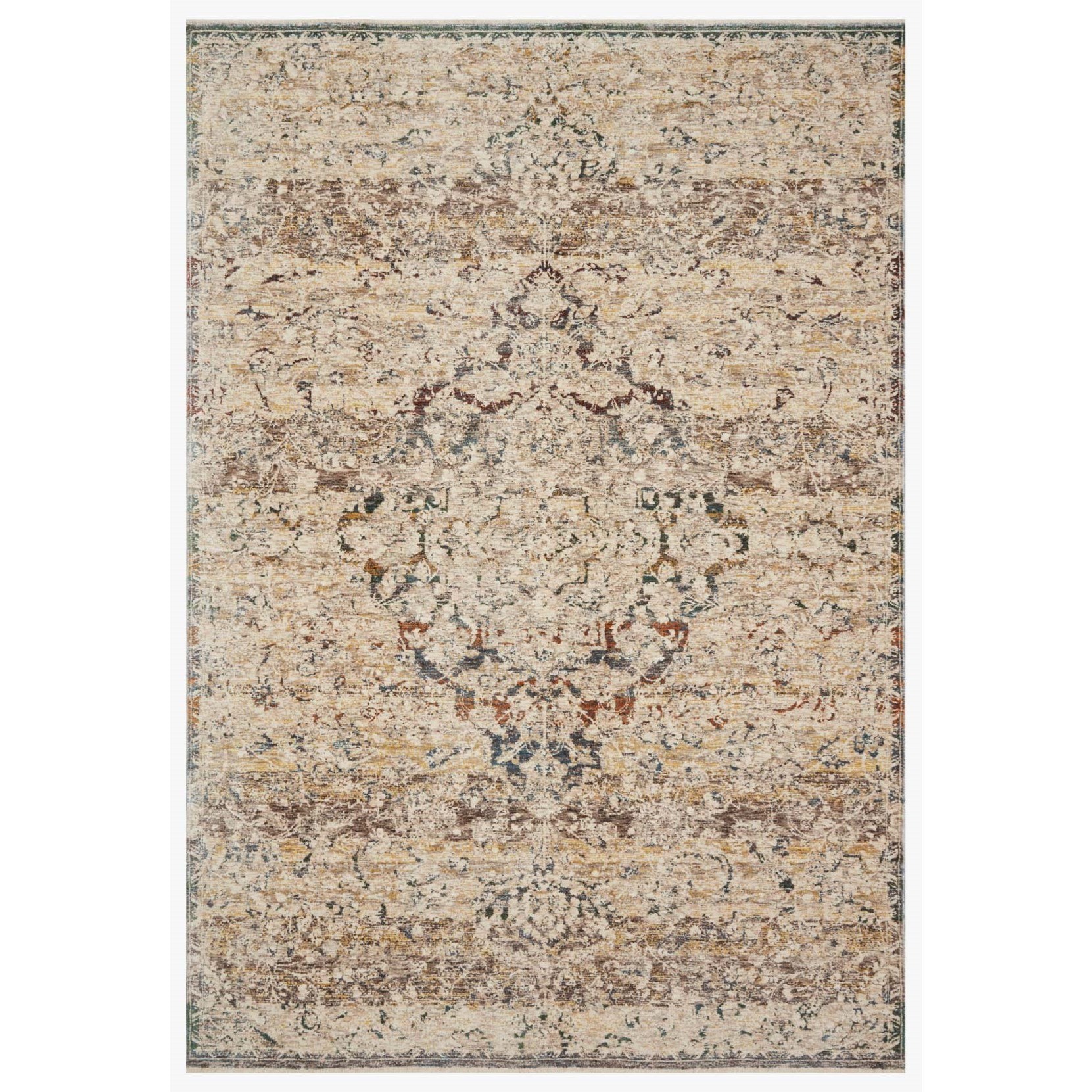 Loloi Rugs Lourdes 2'7" x 7'9" Ivory / Multi Rug