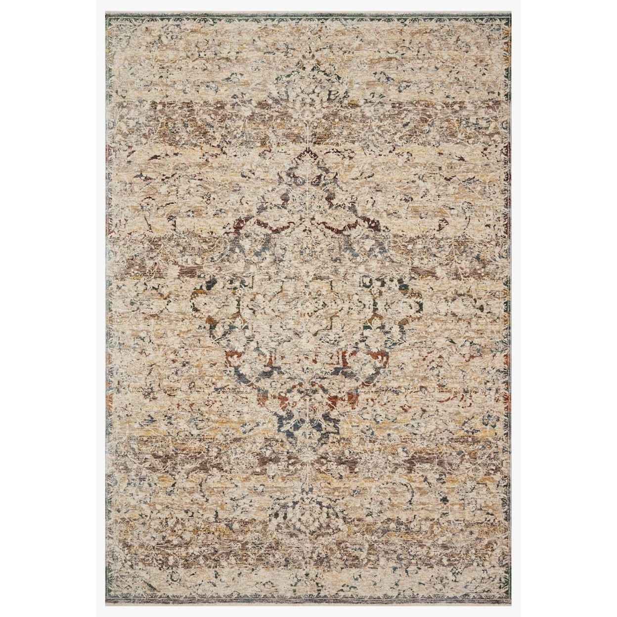 Loloi Rugs Lourdes 2'7" x 7'9" Ivory / Multi Rug