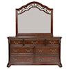Liberty Furniture Messina Estates Bedroom 7-Drawer Dresser with Arched Mirror