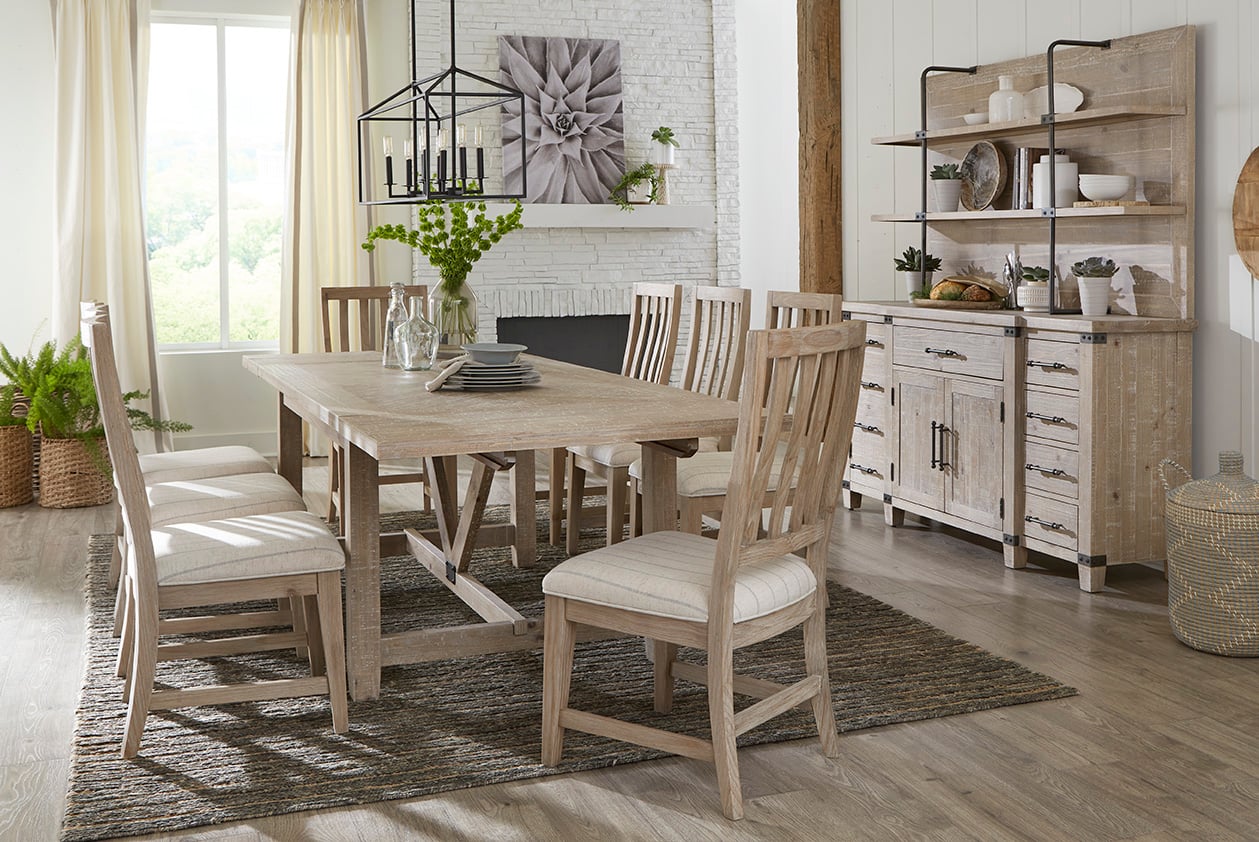 Aspenhome Foundry I3496640SWST Rustic Farmhouse 2Count Dining Side