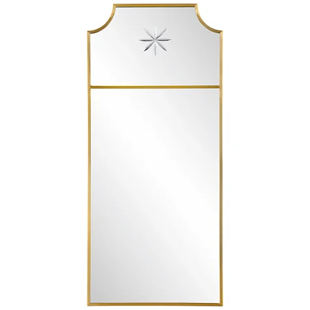 Caddington Tall Brass Mirror