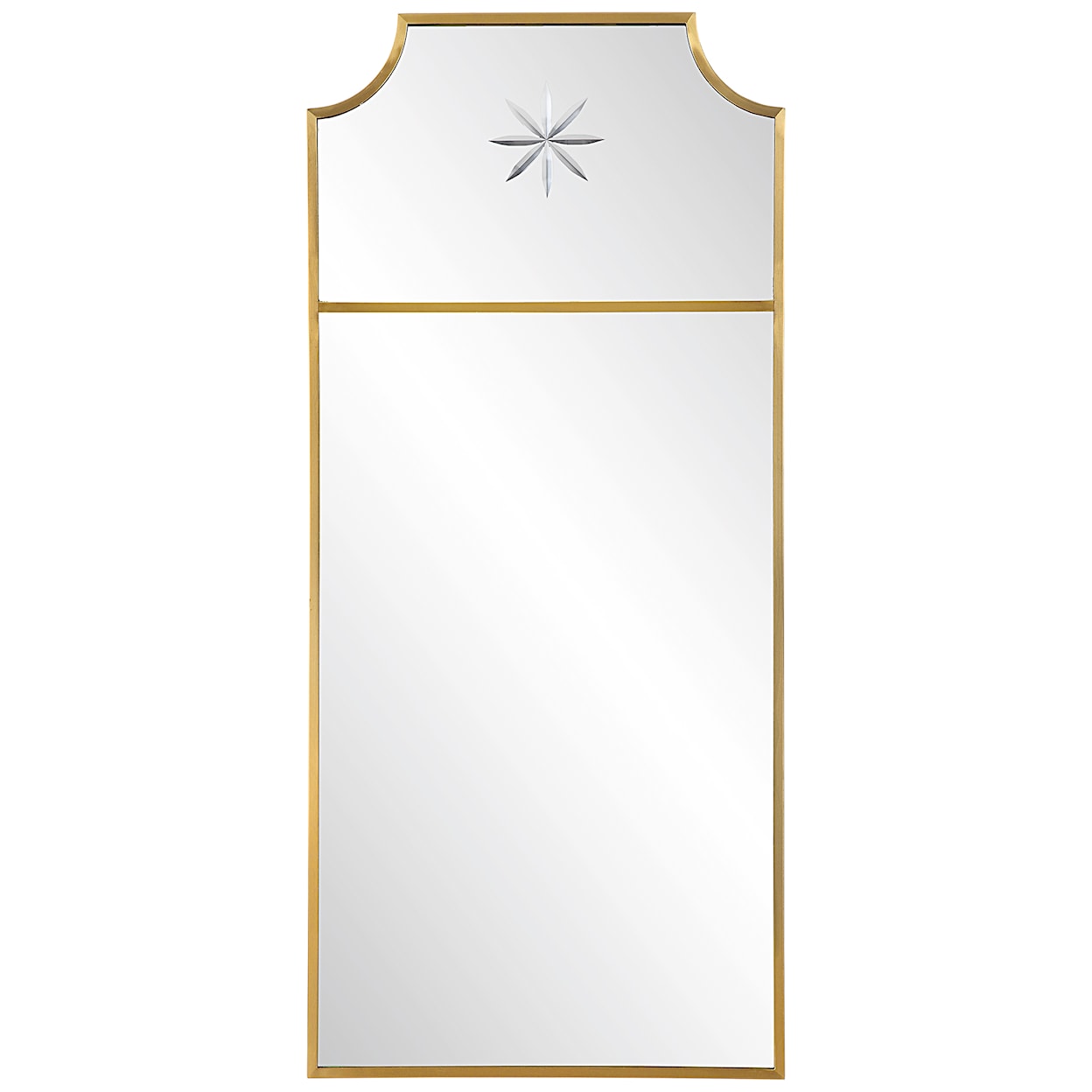 Uttermost Caddington Caddington Tall Brass Mirror