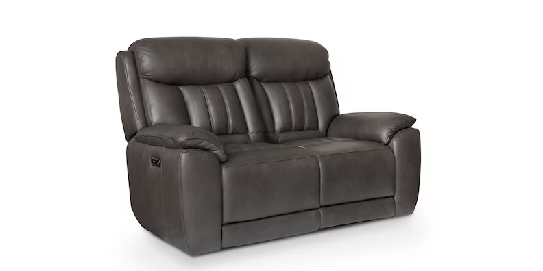 Bassett Club Level - Benson Benson Leather Power Reclining Loveseat