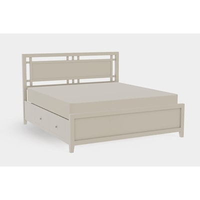 Mavin Atwood Group Atwood King Left Drawerside Gridwork Bed