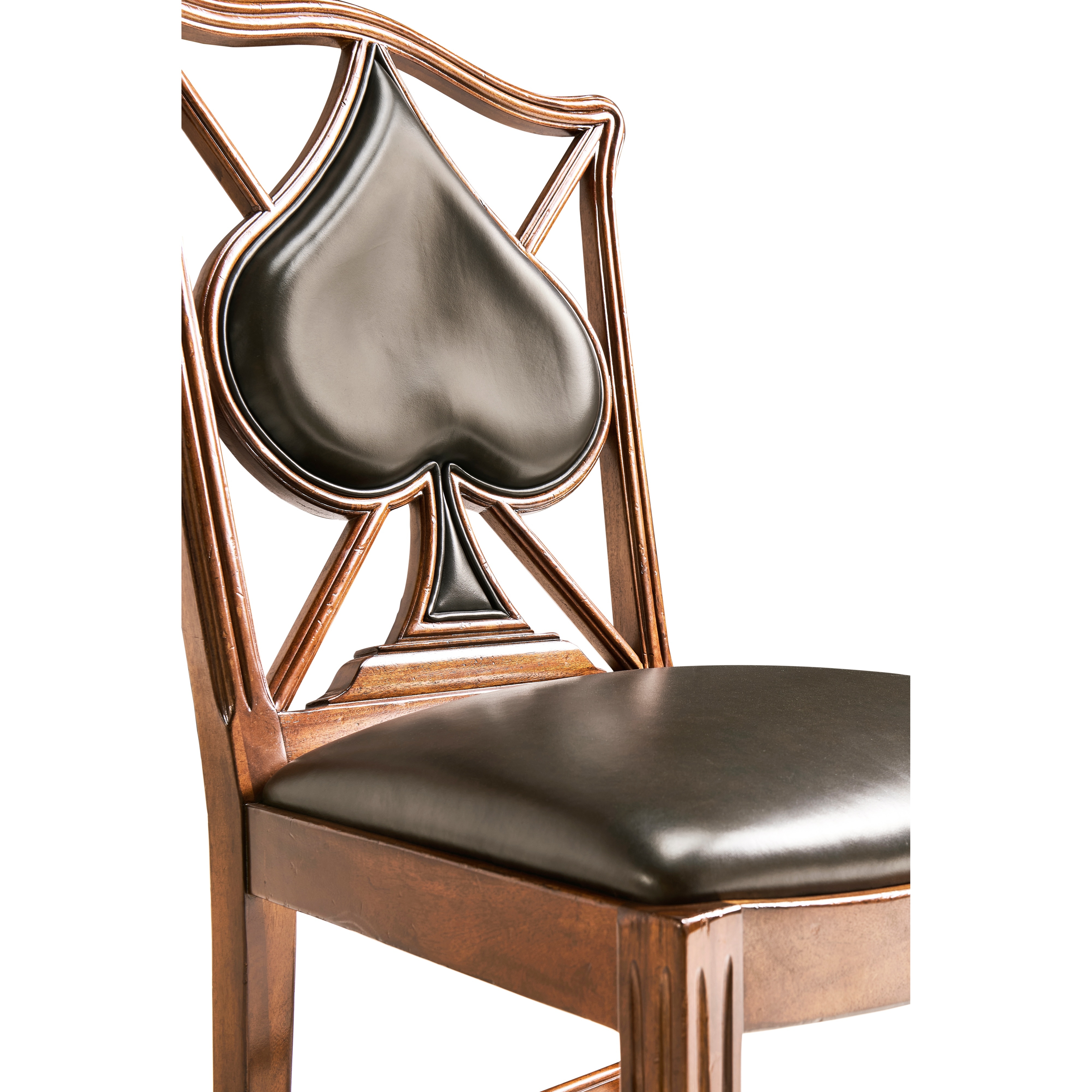Jonathan Charles JC Traditional Playing Card "Spade" Side Chair