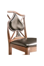 Jonathan Charles JC Traditional Playing Card "Spade" Side Chair