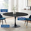 Modway Lippa 60" Marble Dining Table