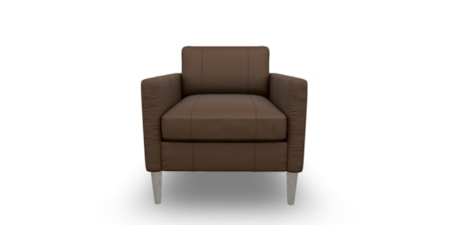 Mid-Century Modern Club Chair with Tapered Legs