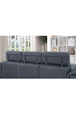 Furniture of America Patty Contemporary Sectional Sofa with Chaise Storage and Sleeper