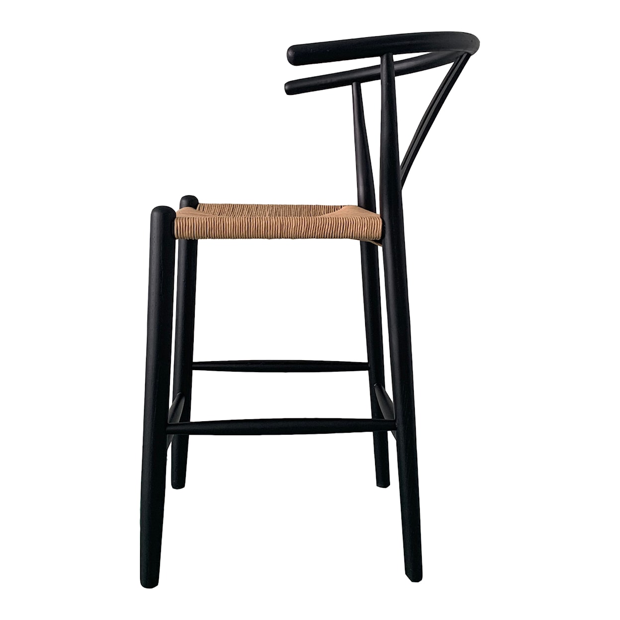 Moe's Home Collection Ventana Ventana Counter Stool Black And Natural