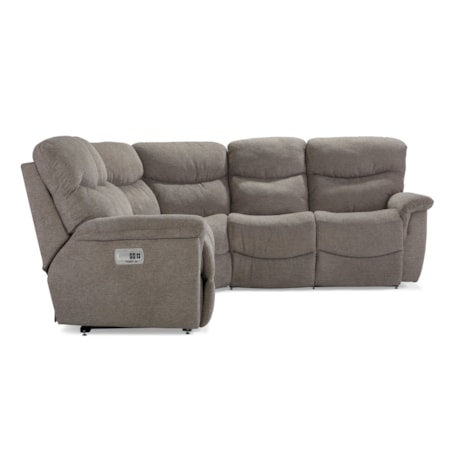 4 Pc Pwr Reclining Sectional w/ Pwr Head