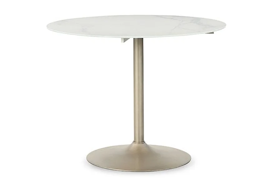 Barchoni Glass Top Dining Table by Signature Design by Ashley at VanDrie Home Furnishings