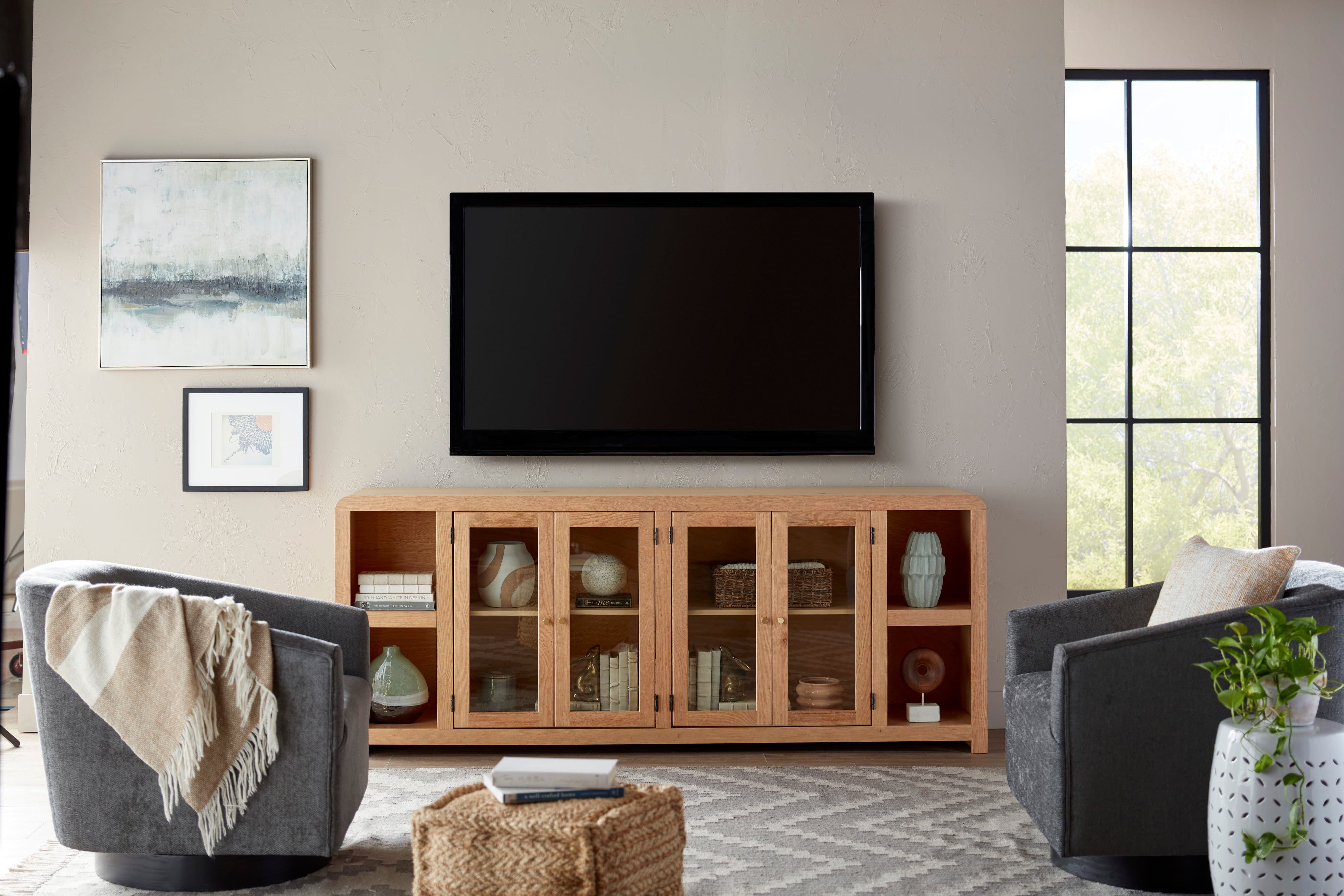 84" Console with 4 Doors