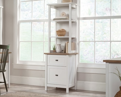 Farmhouse Storage Tower Cabinet with Storage Drawers