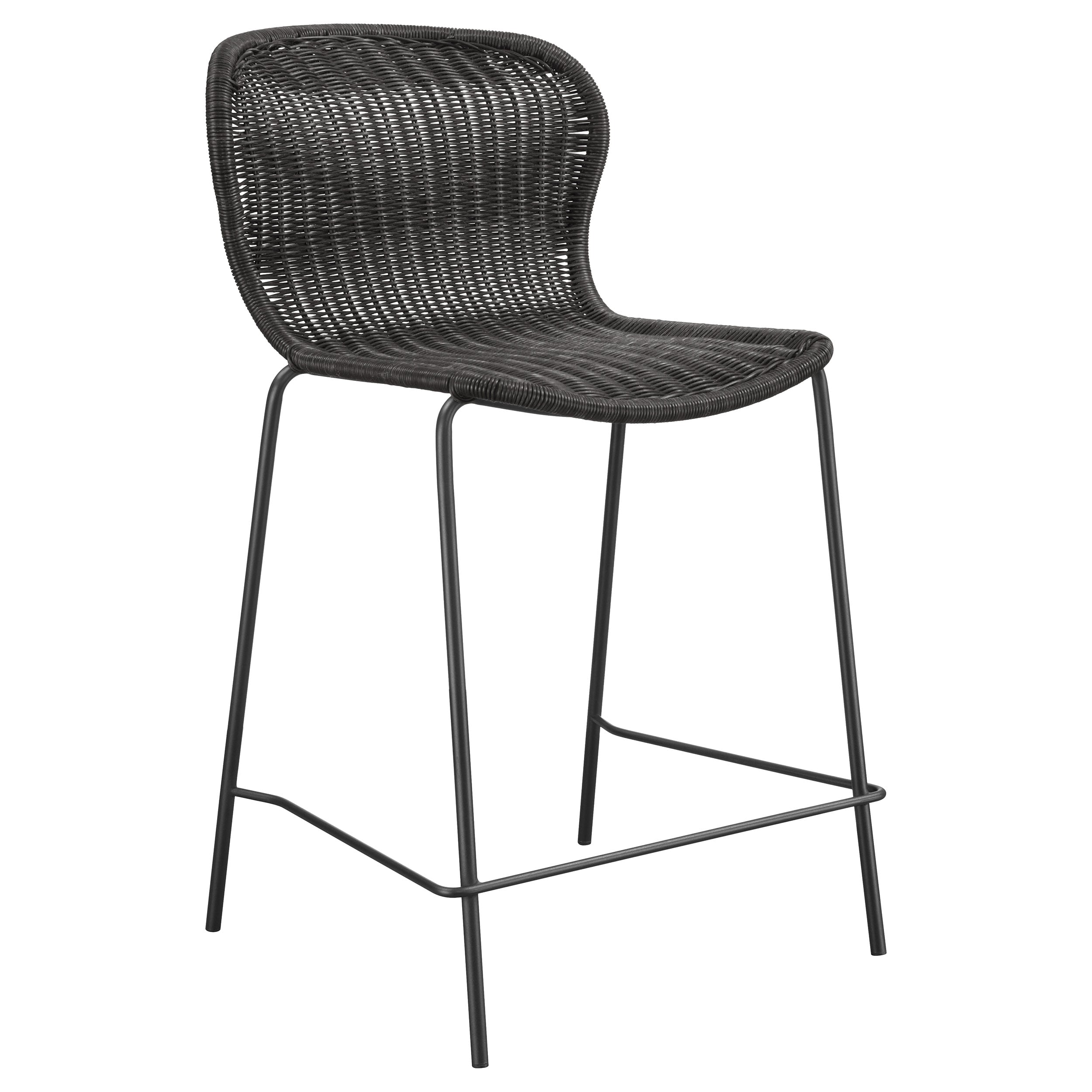 Mckinley Faux Rattan Counter Chair