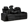 Signature Design by Ashley Caveman Den Pwr Rec Sofa With Adj Headrest