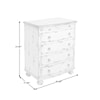 Accentrics Home Accents White Distressed Two Tone Drawer Chest