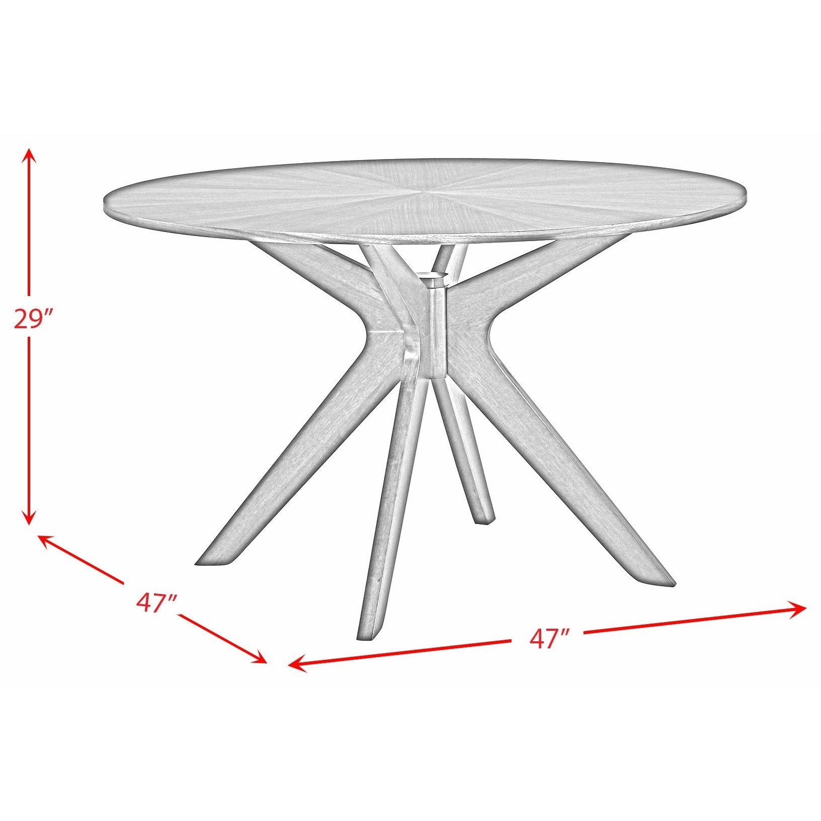 Elements International  Round Dining Table