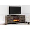 Signature Design by Ashley Vickers TV Stand with Fireplace