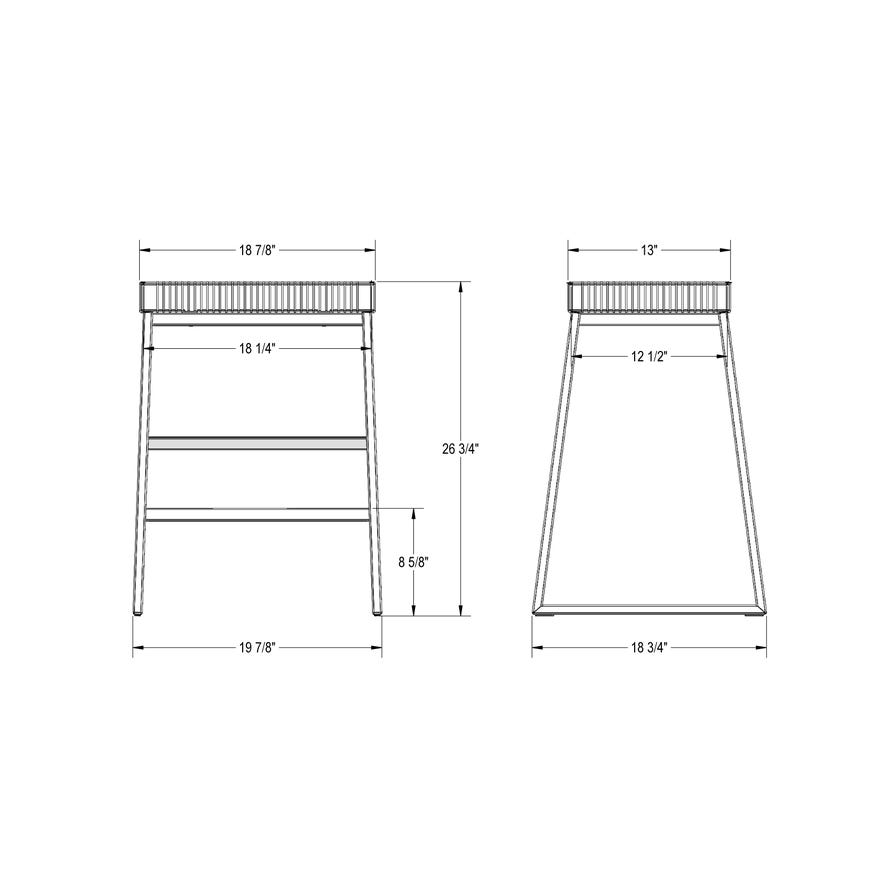 Counter Height Woven Stool