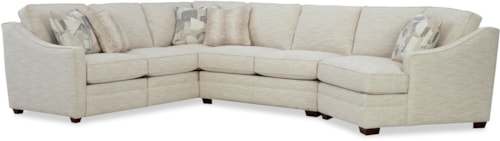 3-Piece Sectional Sofa with RAF Cuddler