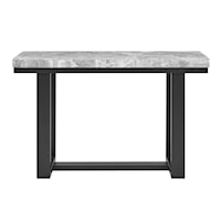 Contemporary Rectangular Marble Top Sofa Table
