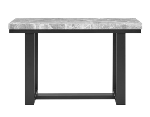 Contemporary Rectangular Sofa Table with Marble Top