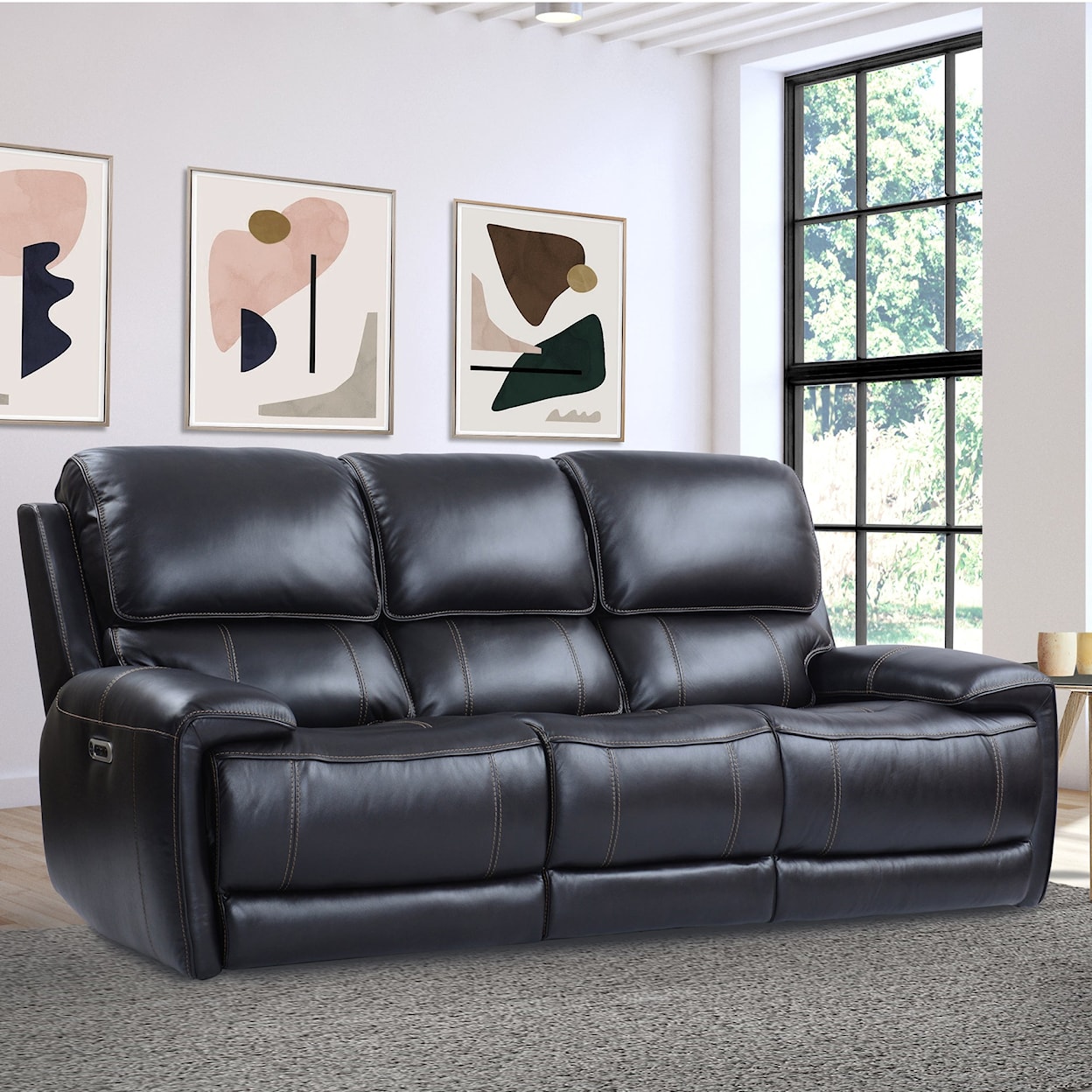 Paramount Living Empire - Verona Blackberry Power Sofa