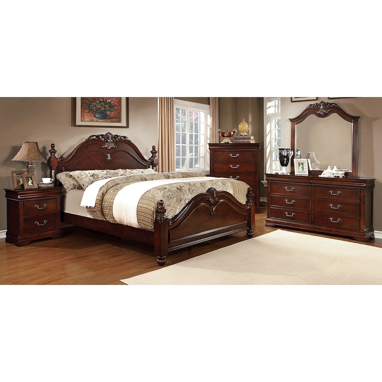 Furniture of America - FOA Mandura 5-Piece Queen Bedroom Set