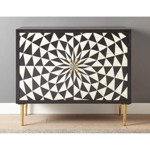 Modern Accent Cabinet with Adjustable Shelves