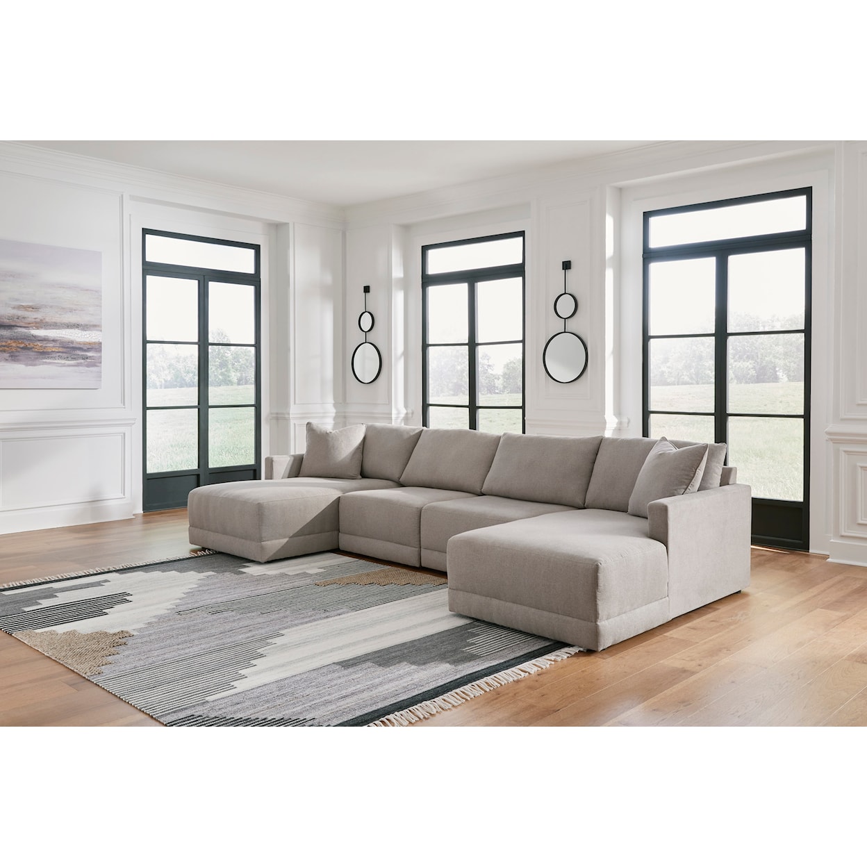 Ashley Furniture Benchcraft Katany Double Chaise Sectional