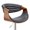 Armen Living Gionni Upholstered Swivel Bar Stool